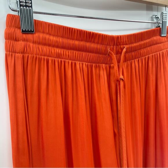 Joie Wide Leg Vibrant Orange High Waisted Pull On Pants Size XS Preppy Boho - Picture 3 of 8